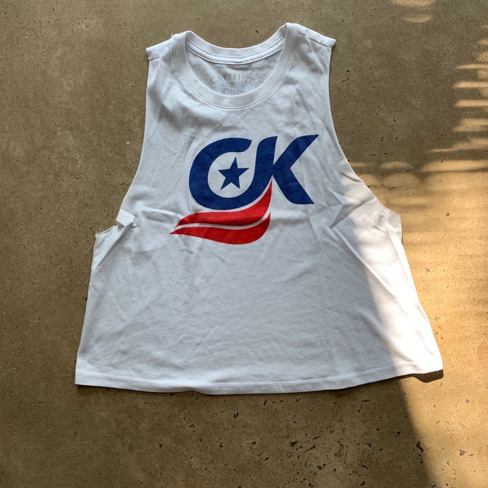 Caffeine & Kilos patriotic muscle tank - M